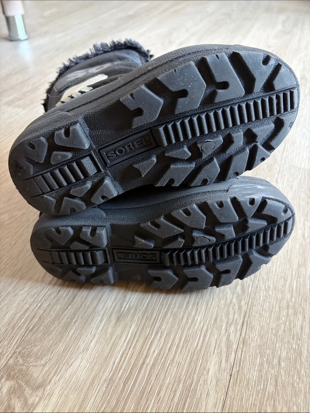Sorel Kids Black Faux-Fur Trim Snow Boots